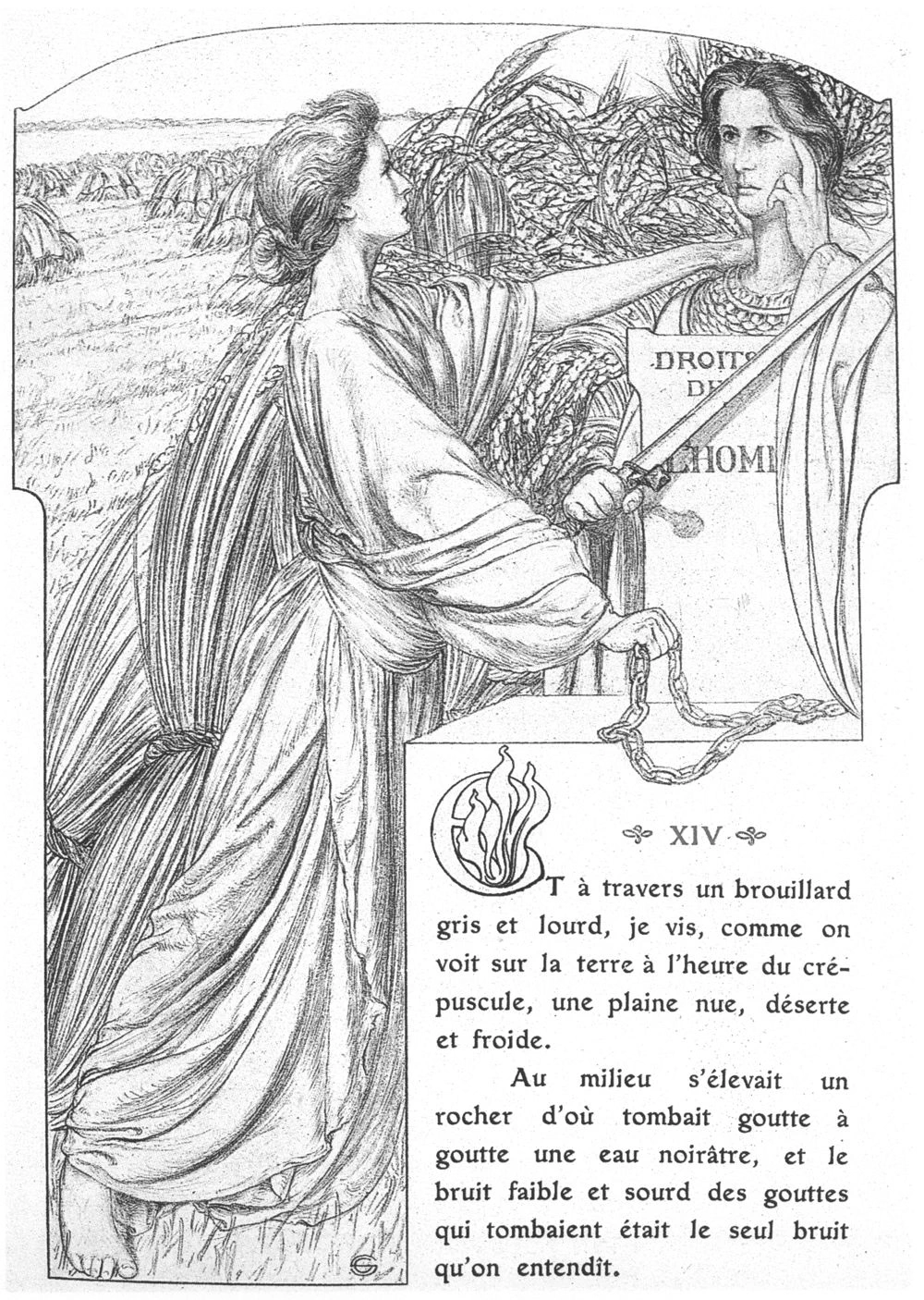 Illustrazione tratta da Parole di un credente di F. Lamennais. Parigi - Charles Meunier, 1908 4